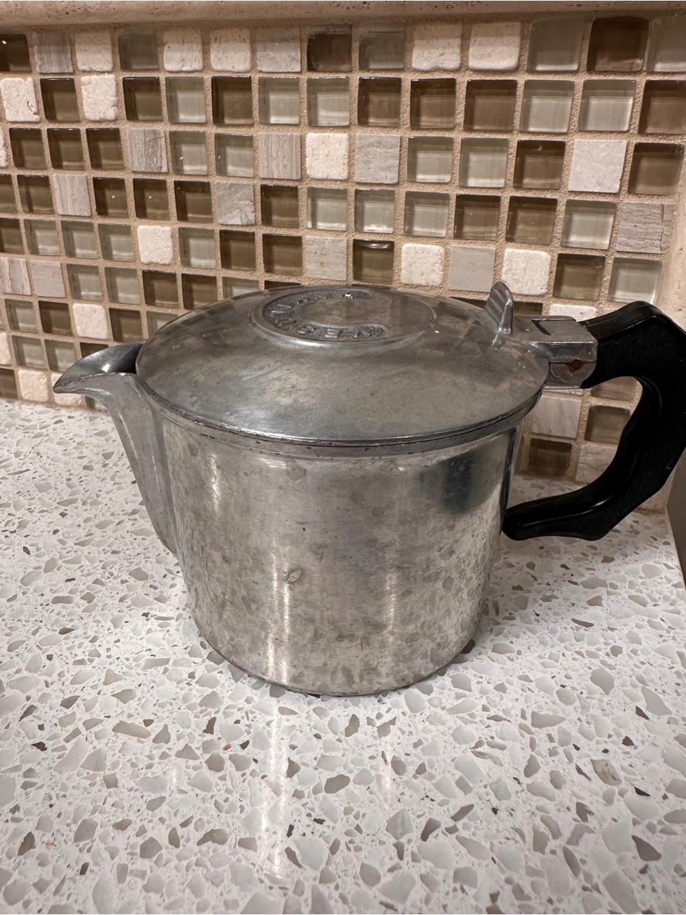 Vintage Vesuviana 1950s Italy Stovetop Espresso Maker Pot